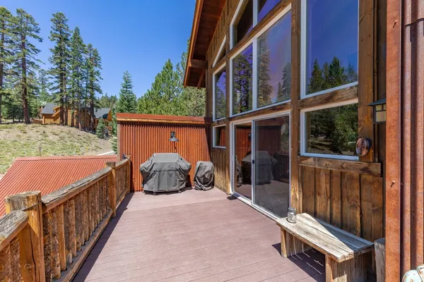 a view of balcony and deck