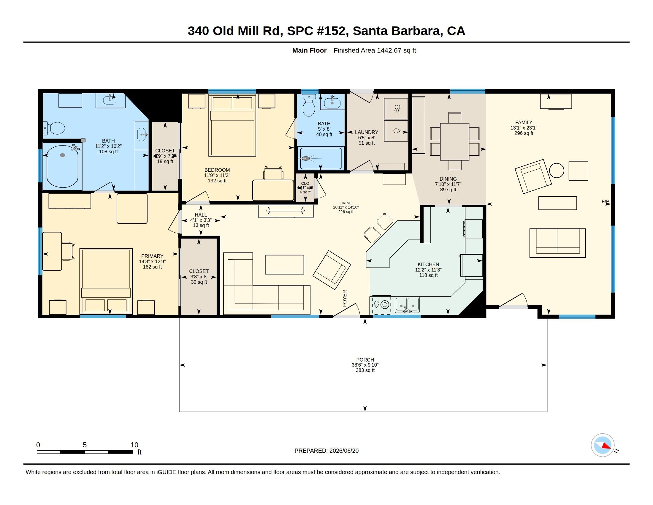 340 Old Mill Road, Unit SPC 152 Santa Barbara, CA 93110 - Photo 28 of 28 Floor Plan jpg.