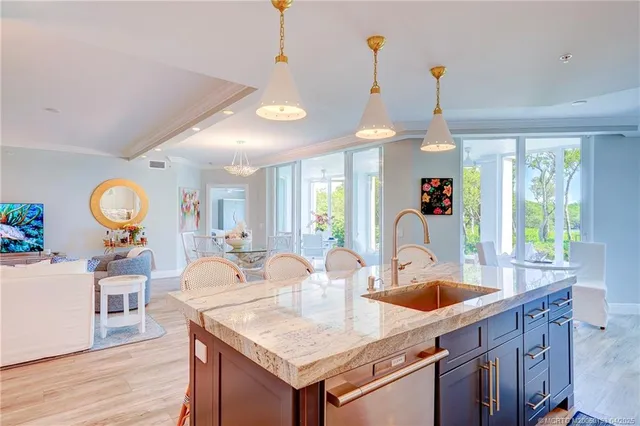 a bathroom with a sink vanity and a mirror