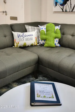 a living room with a couch