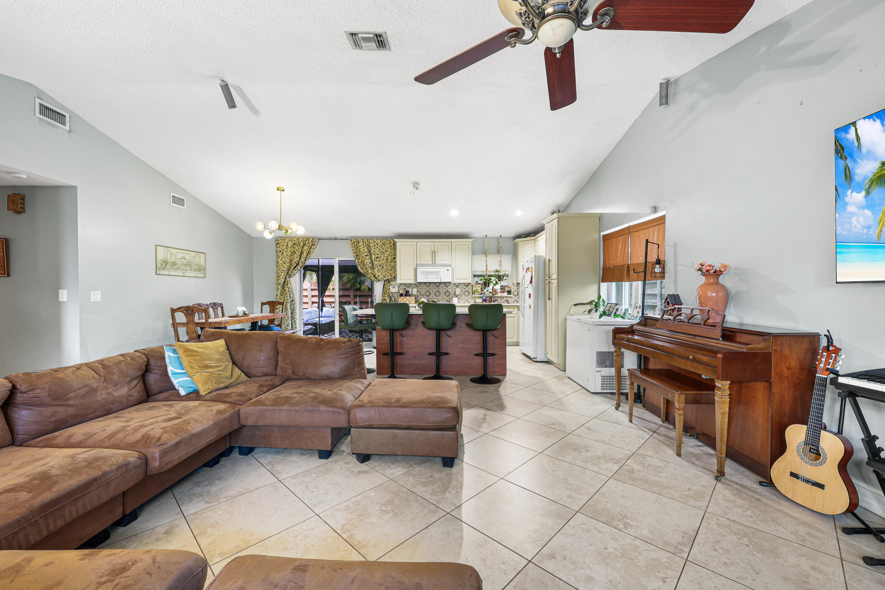 7527 Southwest 7th Street North Lauderdale, FL 33068 - Photo 27 of 34 a living room with furniture and kitchen view