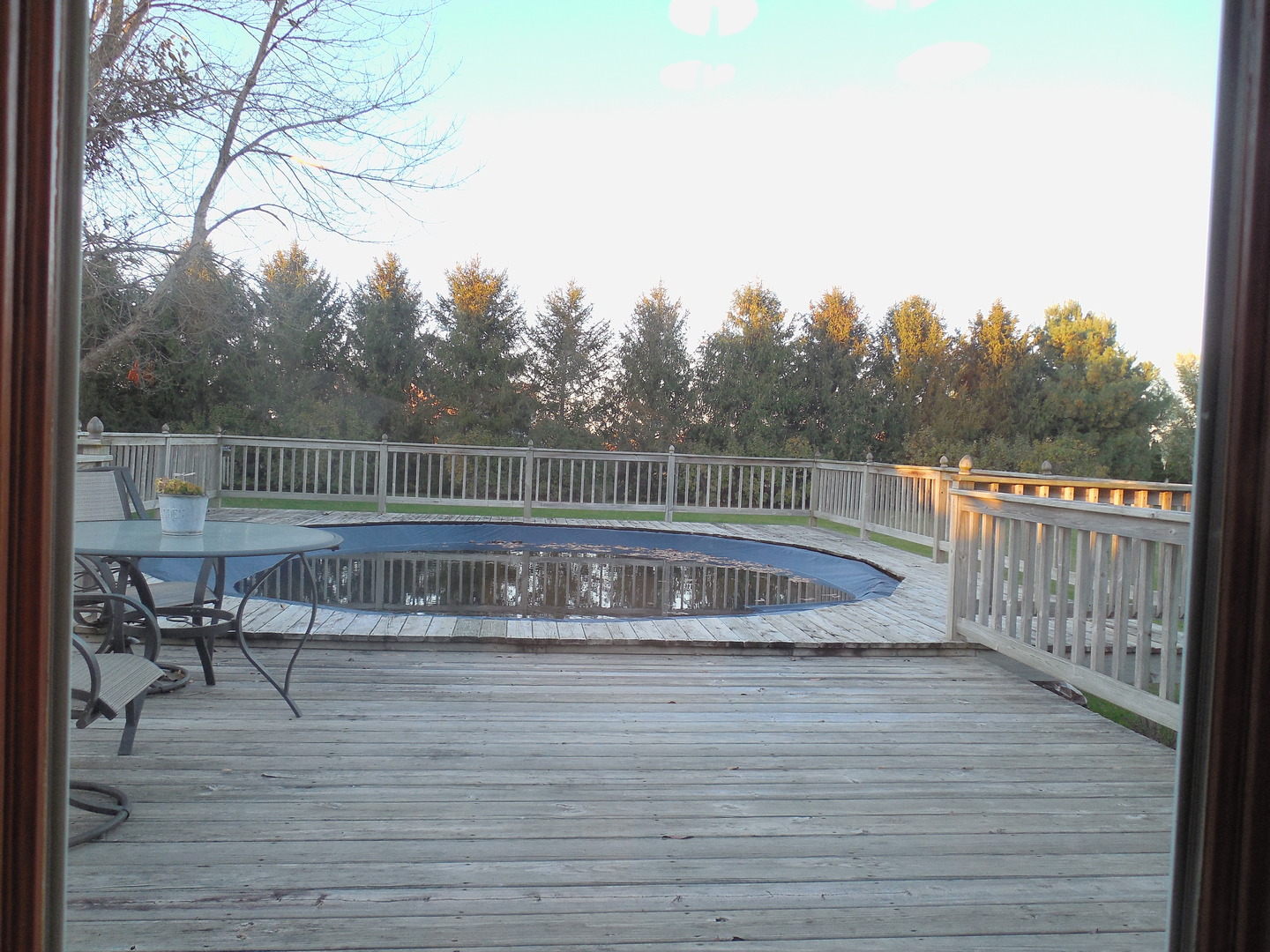 6472 Penrose Road Fulton, IL 61252 - Photo 20 of 21 a view of swimming pool with trees in the background