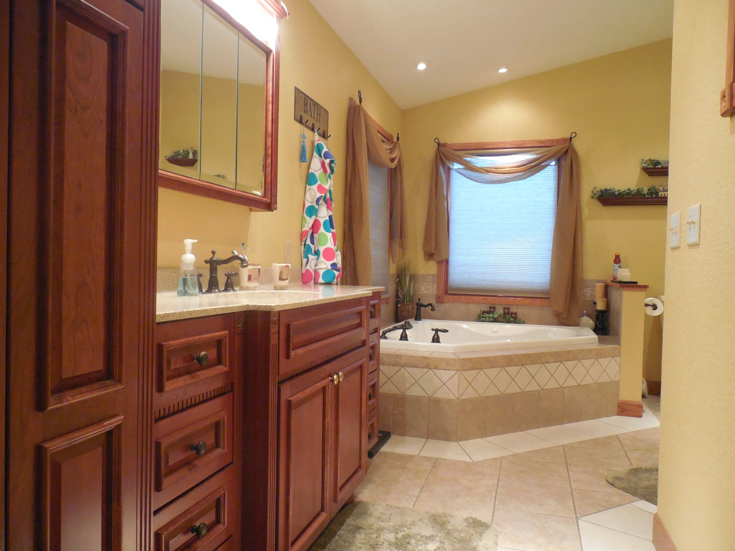 6472 Penrose Road Fulton, IL 61252 - Photo 9 of 21 a spacious bathroom with a bathtub sink and mirror