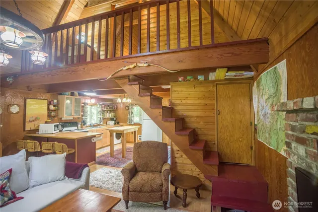 a outdoor living space with patio furniture