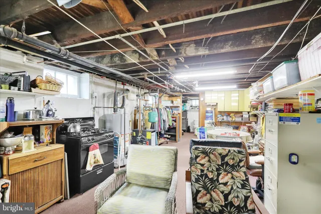 a view of storage and utility room