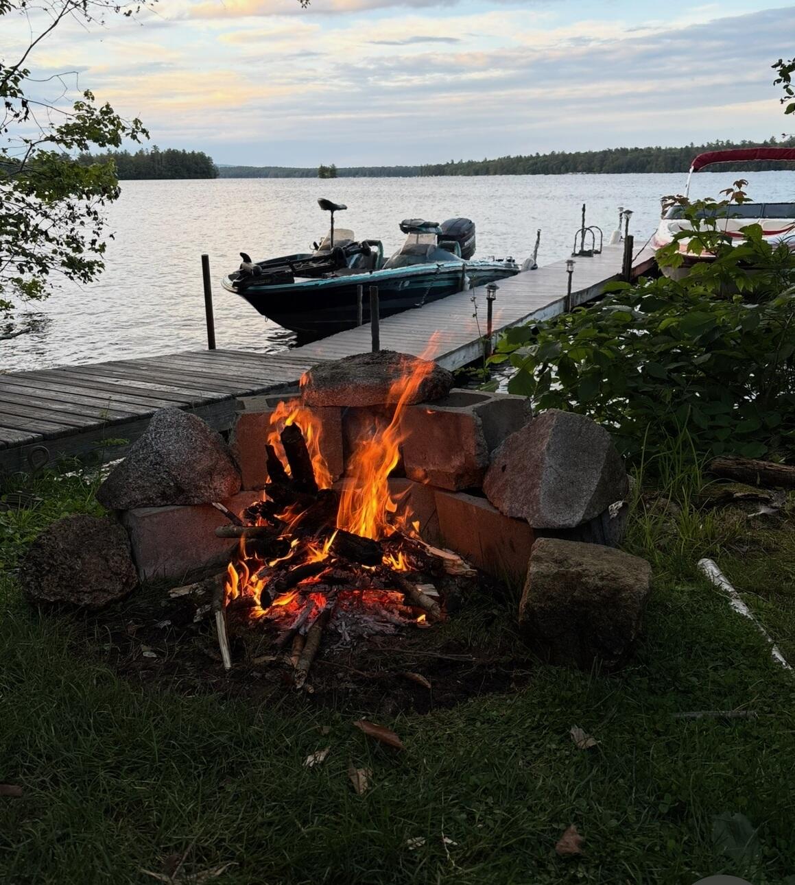 175 Azwelikit Road Casco, ME 04015 - Photo 44 of 55 firepit