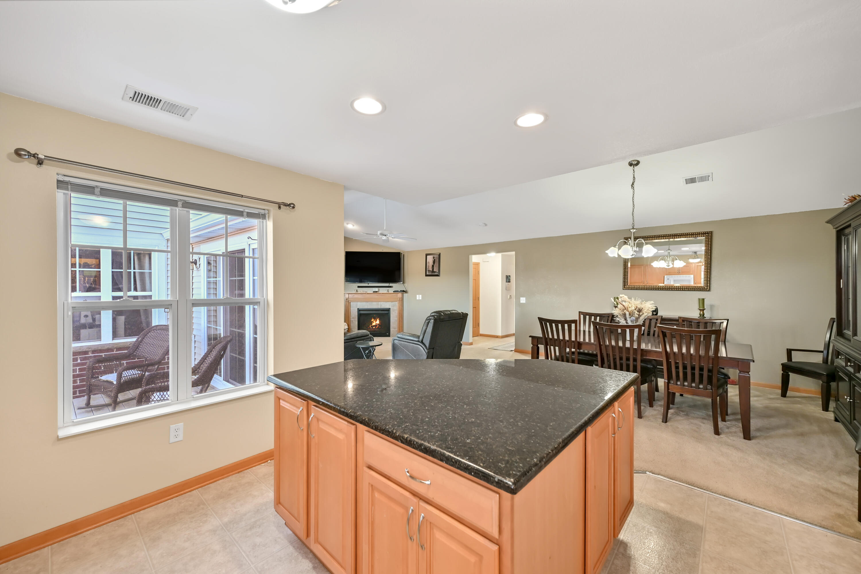 12248 West Virginia Circle, Unit 7 Franklin, WI 53132 - Photo 6 of 28 Large Kitchen Island w/Granite