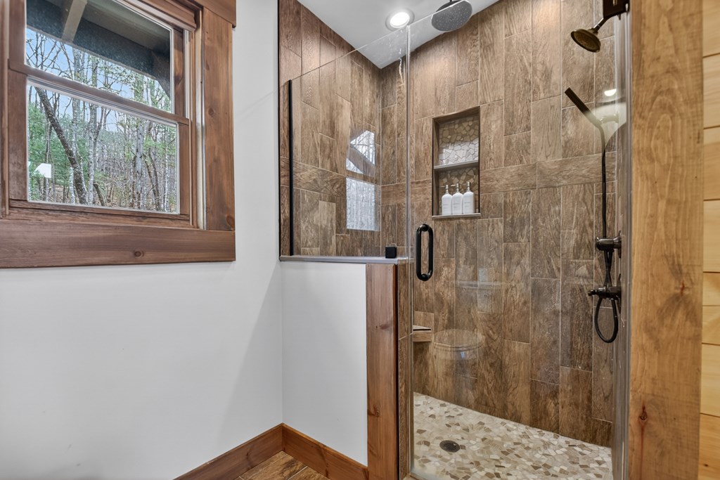 171 Cohutta Overlook Trail Blue Ridge, GA 30513 - Photo 20 of 47 a bathroom with a shower and a sink