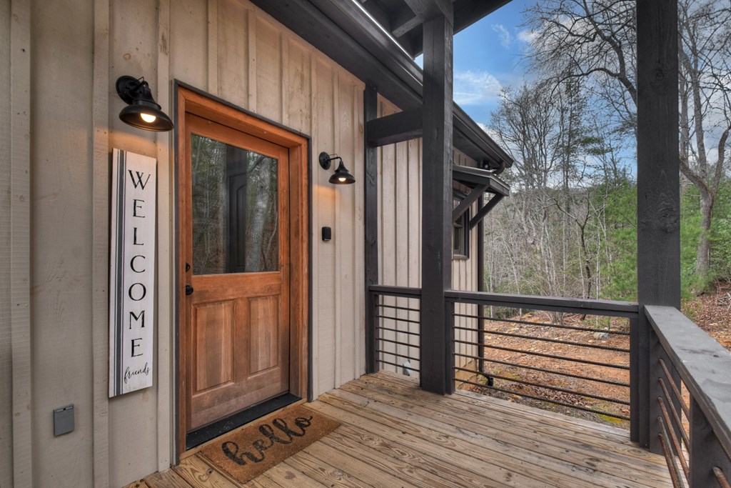 171 Cohutta Overlook Trail Blue Ridge, GA 30513 - Photo 45 of 47 a view of a house with a door and wooden floor