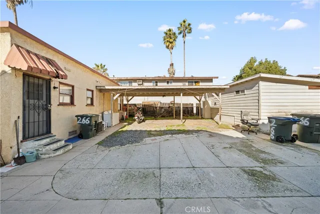 a view of a house with sitting area