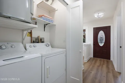 a room with storage and utility