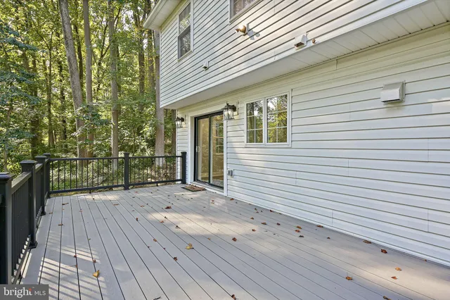 a view of backyard with hardwood