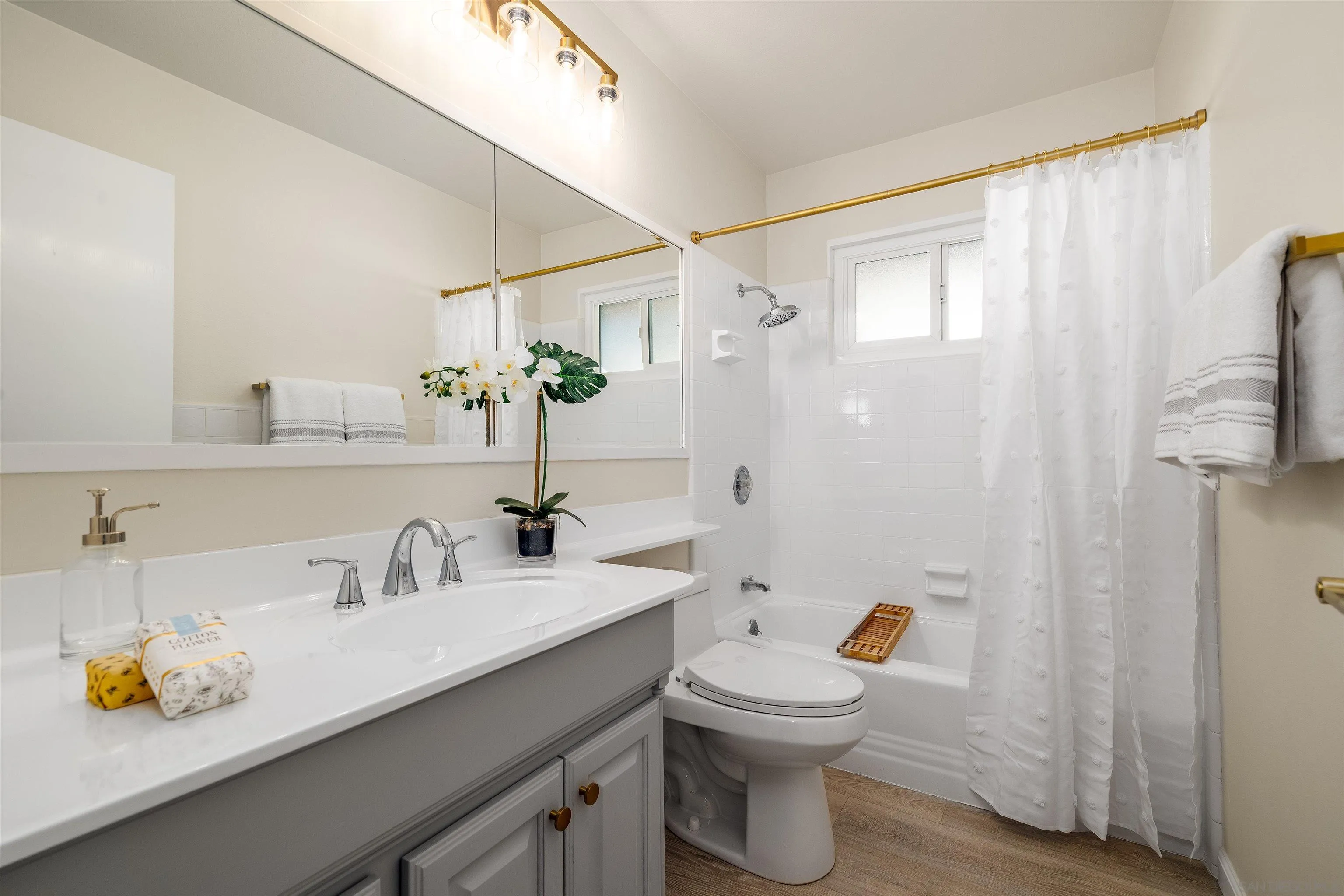 27431 El Rancho Road Menifee, CA 92586 - Photo 24 of 39 a bathroom with a sink a toilet and shower