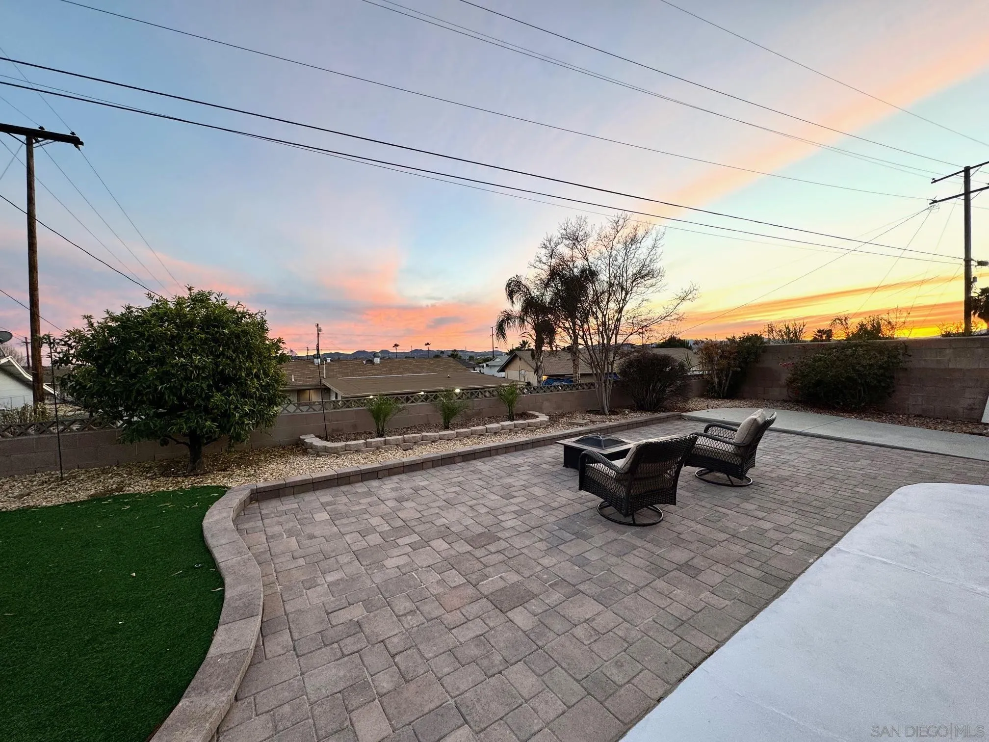 27431 El Rancho Road Menifee, CA 92586 - Photo 36 of 39 a view of a terrace with a yard