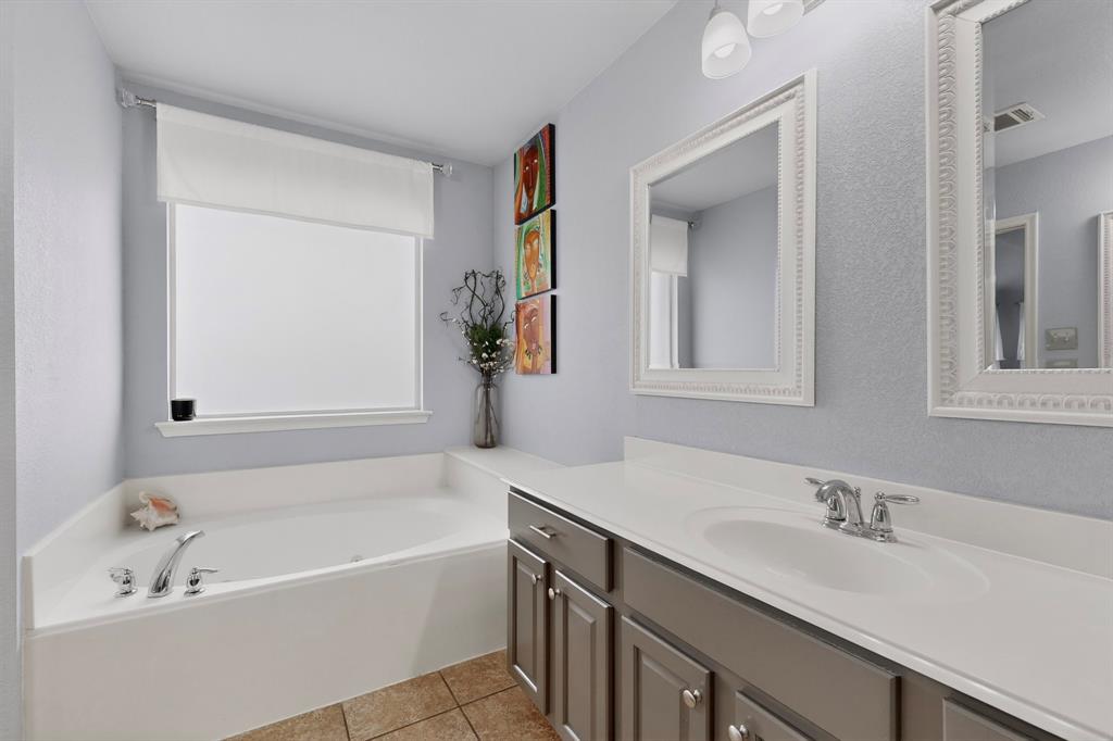 3825 Clay Mathis Road Mesquite, TX 75181 - Photo 20 of 39 a bathroom with a tub sink and mirror
