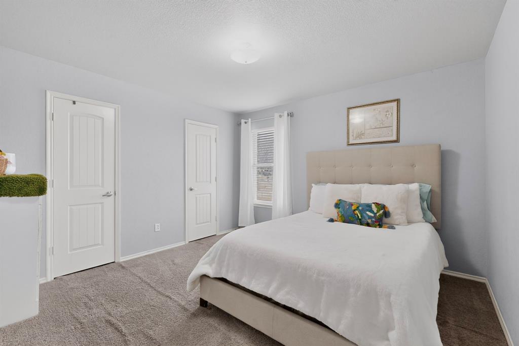 3825 Clay Mathis Road Mesquite, TX 75181 - Photo 27 of 39 a bedroom with a bed and painting on the wall