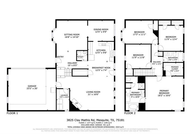 $374,990 | 3825 Clay Mathis Road, Mesquite, TX 75181