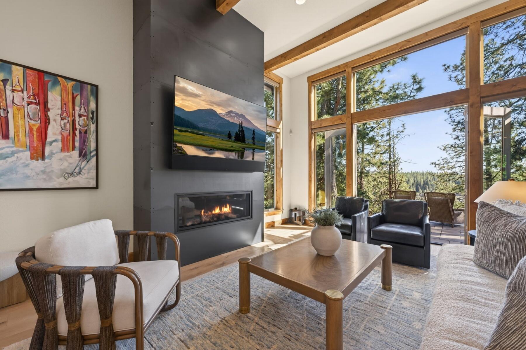 60420 Snap Shot Loop Bend, OR 97702 - Photo 2 of 51 Gorgeous Custom Cold Rolled Steel 13' Fireplace