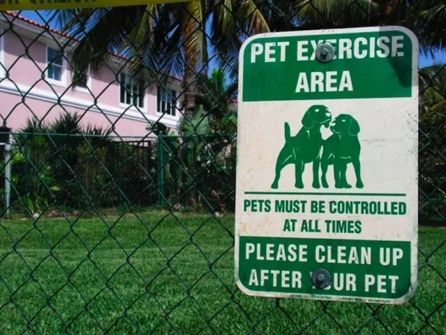 a sign that is on a pole