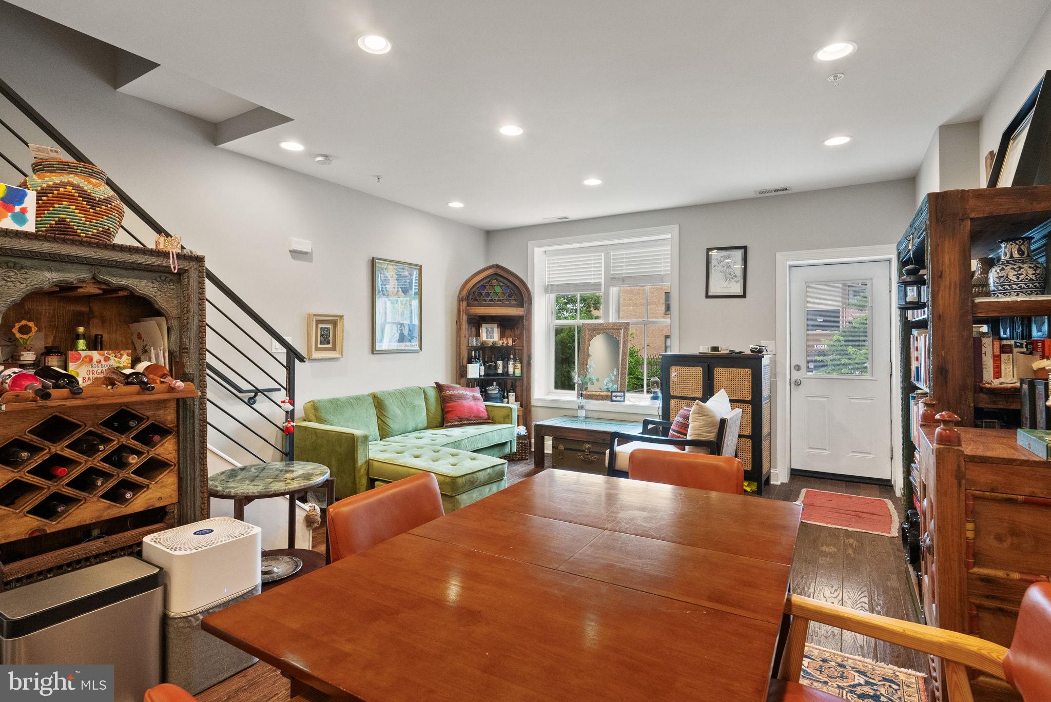 1018 13th Street Southeast, Unit 2 Washington, DC 20003 - Photo 8 of 30 a living room with fireplace furniture and a flat screen tv