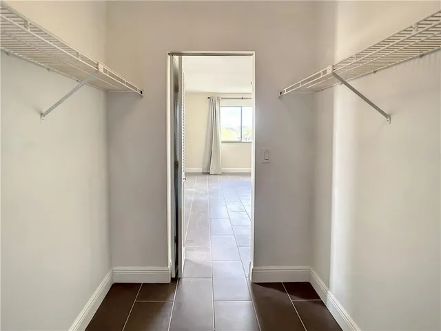 a view of a walk in closet