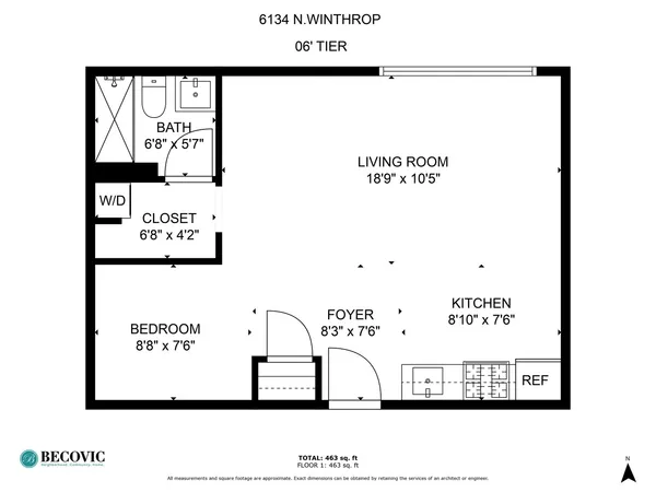 $1,750 | 6134 North Kenmore Avenue, Unit 406, Chicago, IL 60660
