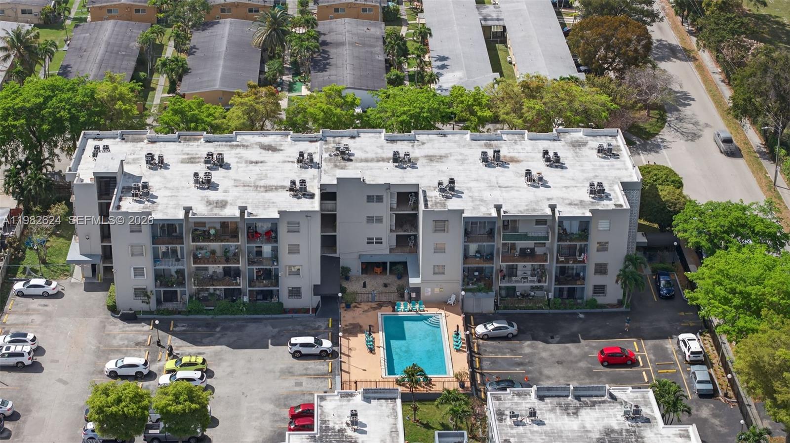 3181 Southwest 13th Street, Unit 416 Miami, FL 33145 - Photo 40 of 40 an aerial view of multi story parking building