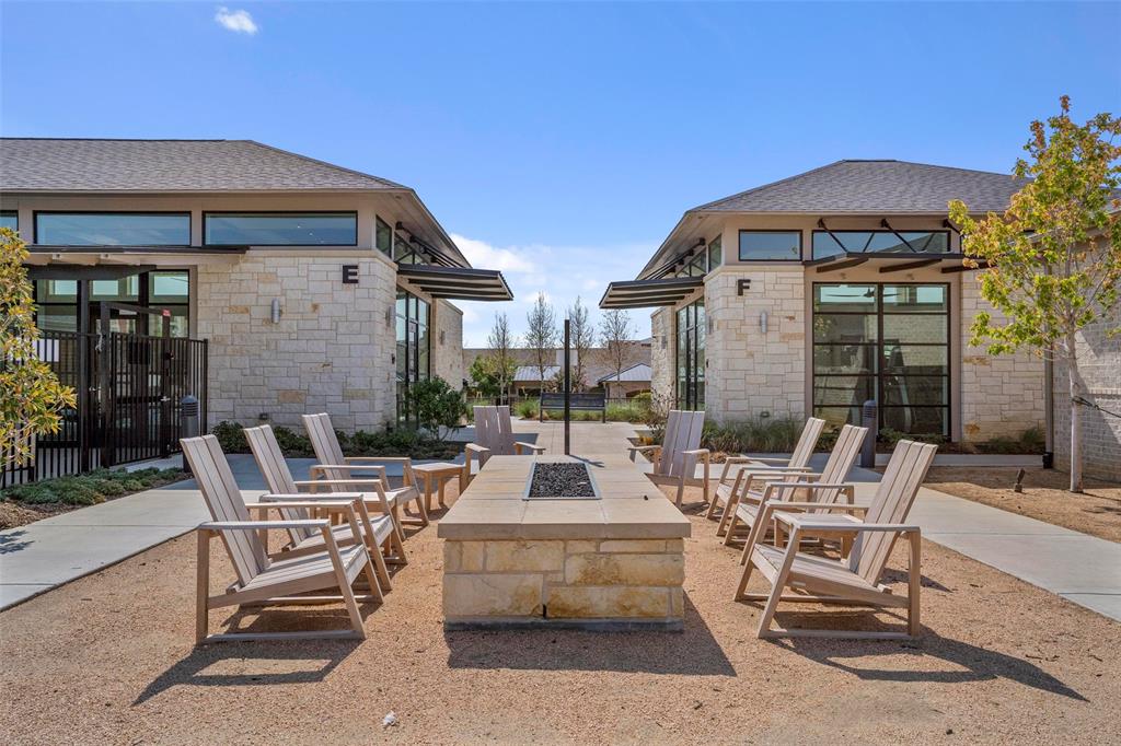 651 Watters Road, Unit 5305 Allen, TX 75013 - Photo 35 of 40 a view of a patio with table and chairs and potted plants