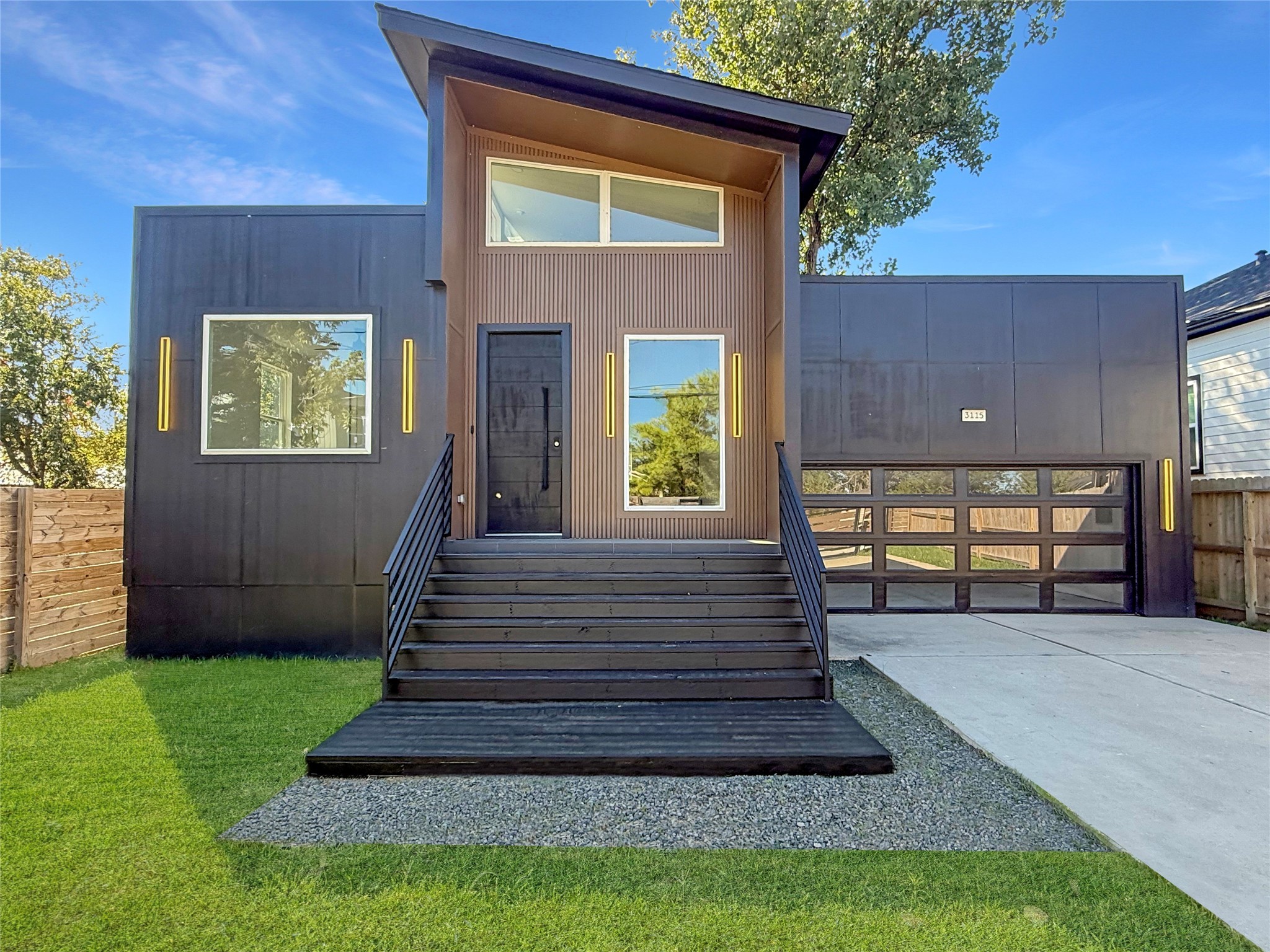 a view of outdoor space and deck