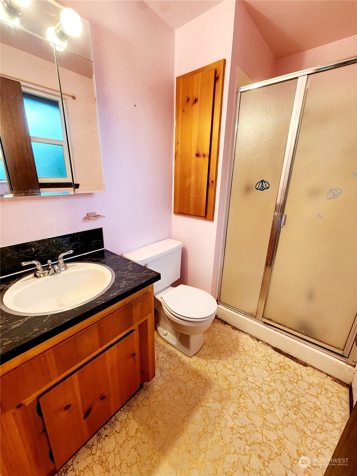 15 Foreman Road McCleary, WA 98557 - Photo 14 of 31 a bathroom with a sink and a mirror