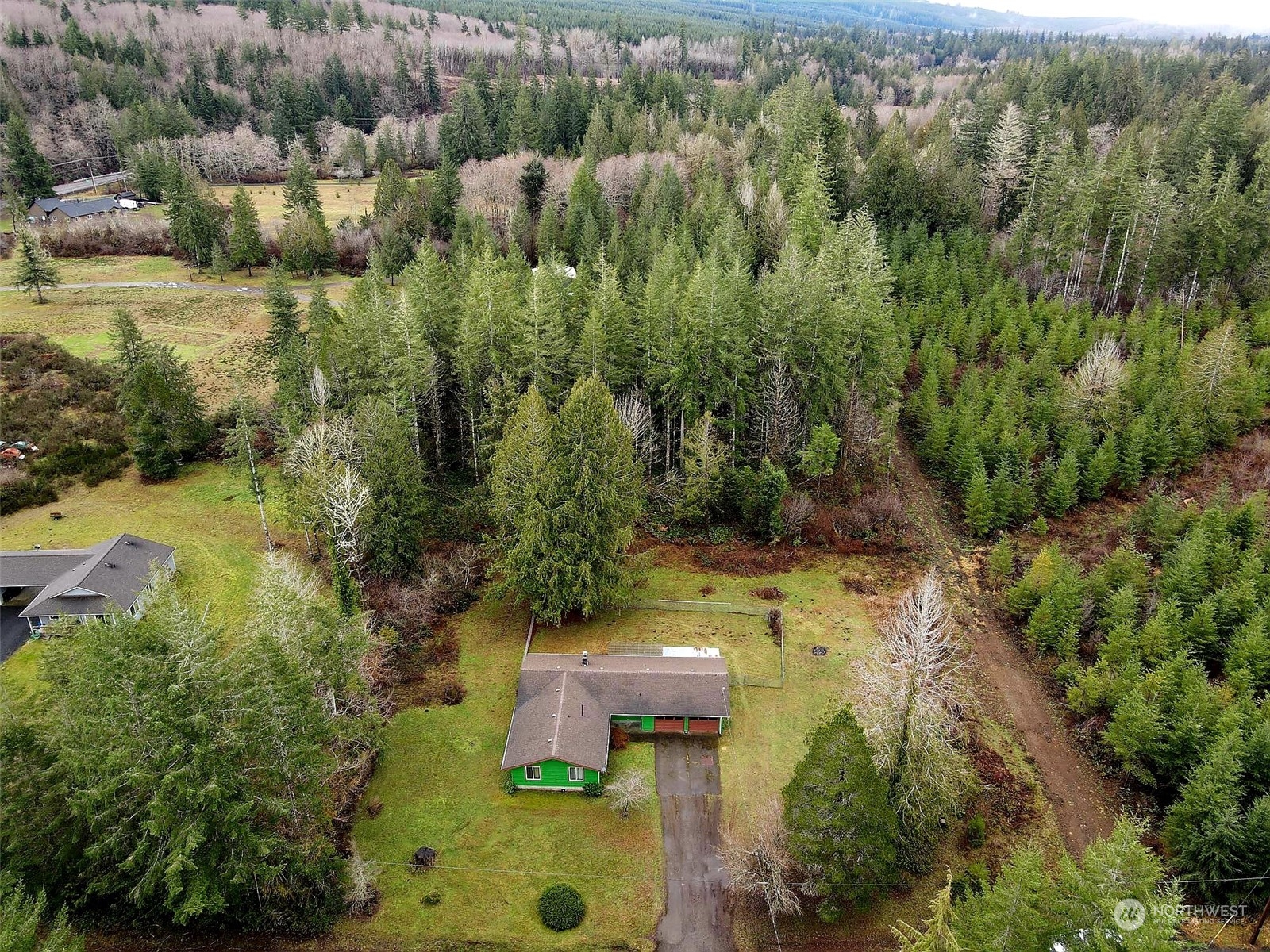 15 Foreman Road McCleary, WA 98557 - Photo 30 of 31 an aerial view of a houses with yard