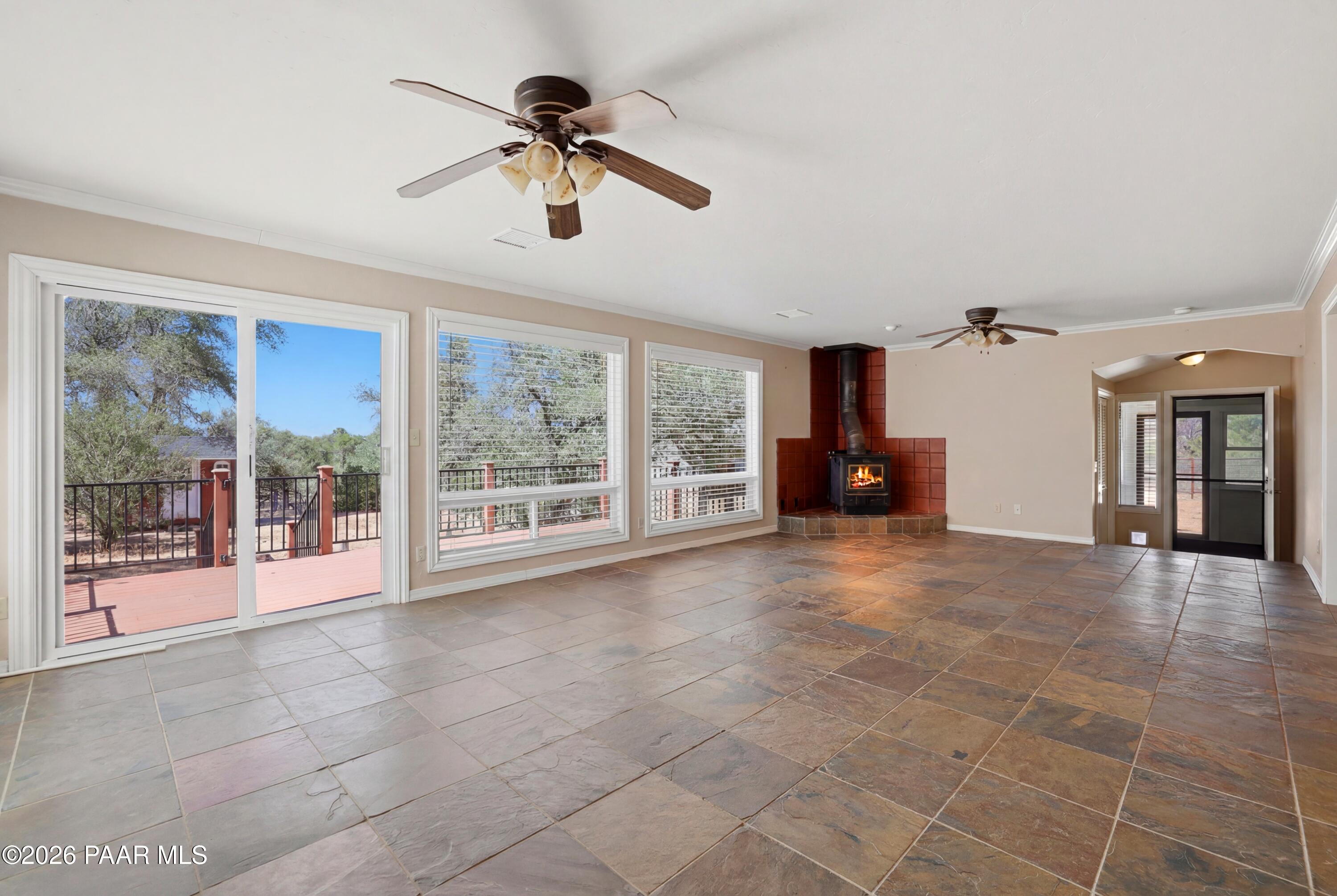 1690 West Oneal Road Prescott, AZ 86305 - Photo 9 of 61 Living Room w/ Fireplace