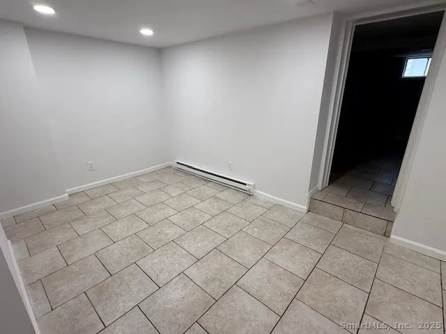 a view of a garage room