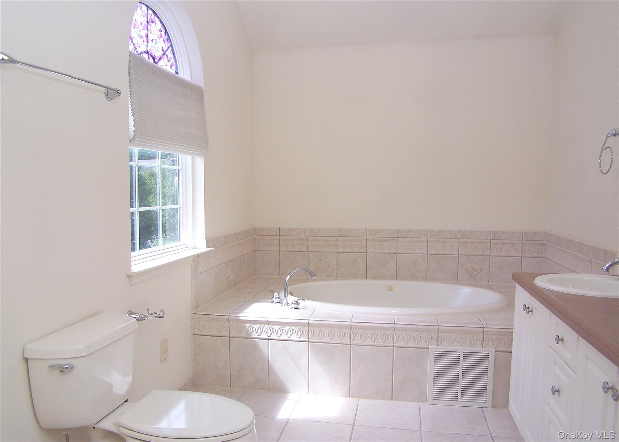 63 Sunflower Ridge Road Centereach, NY 11720 - Photo 12 of 24 a bath tub sitting next to a white toilet and a sink
