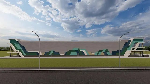 a view of swimming pool with a yard