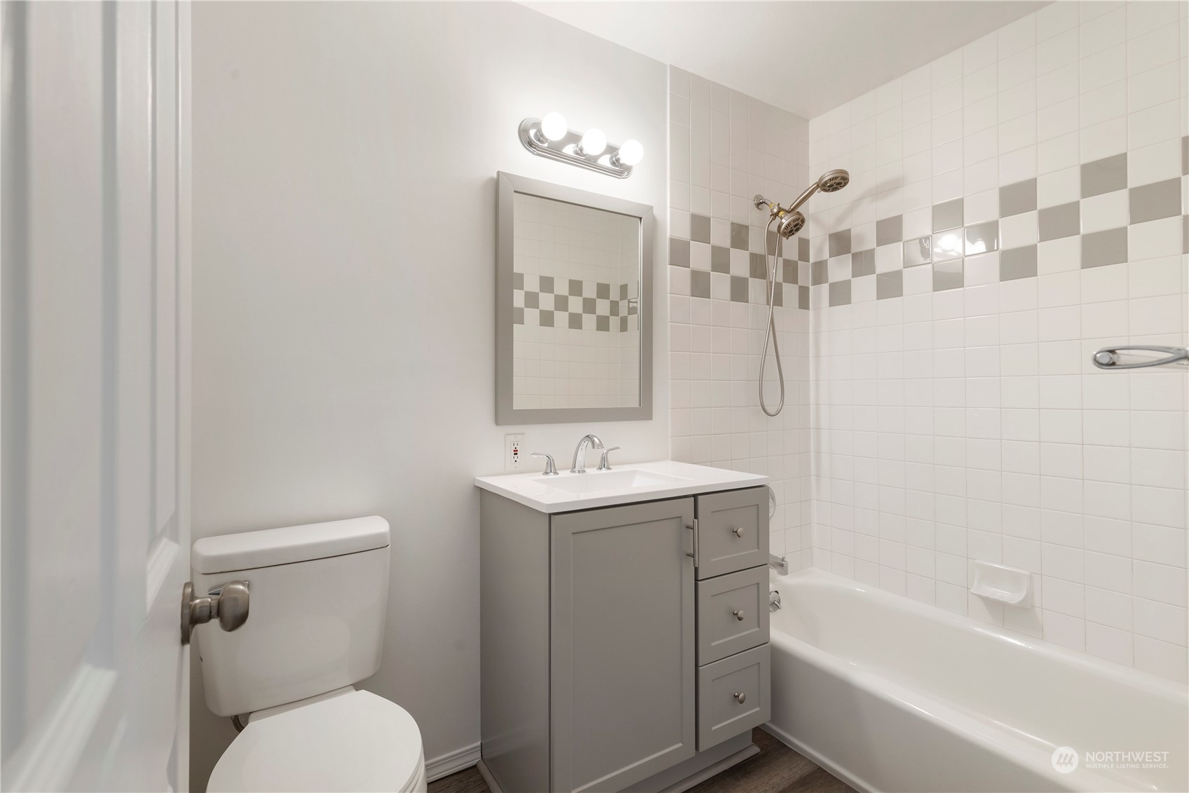 629 Monroe Street Monroe, WA 98272 - Photo 13 of 38 a bathroom with a sink a toilet and shower