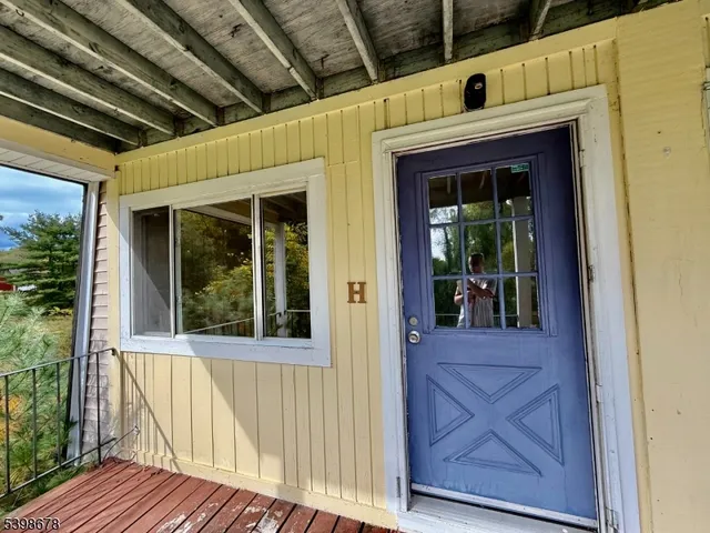 a view of front door of house