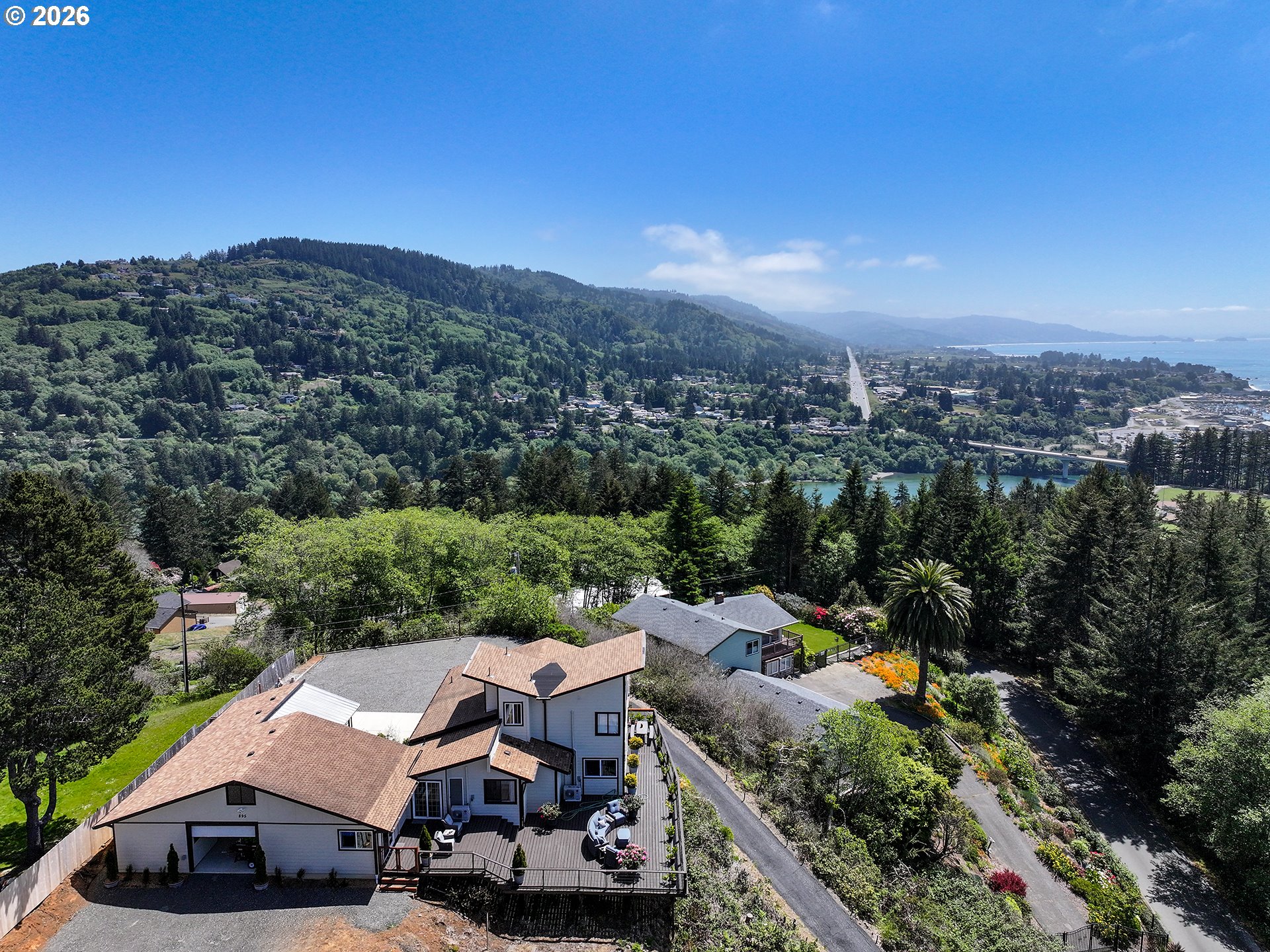 895 Marina Heights Road Brookings, OR 97415 - Photo 46 of 48 Drone View/UAV