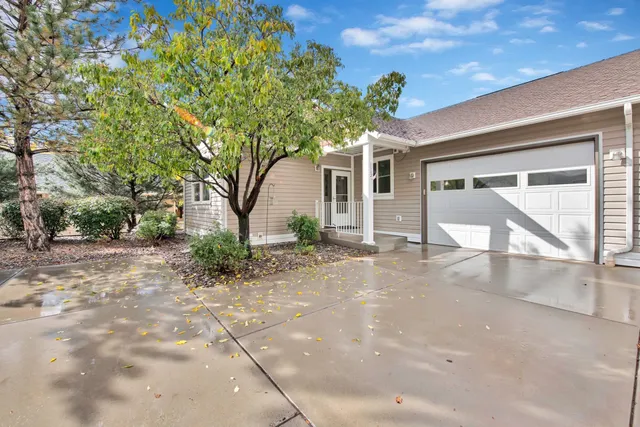 a view of a house with a tree