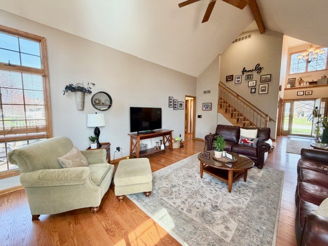 1325 Foxpointe Drive Sycamore, IL 60178 - Photo 11 of 55 a living room with furniture and a flat screen tv