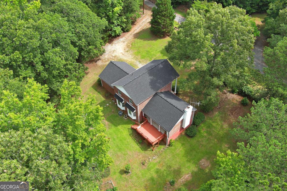 240 Riverview Road Jackson, GA 30233 - Photo 56 of 79 an aerial view of residential house with outdoor space and trees all around