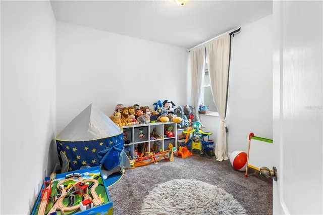 a play room with toys