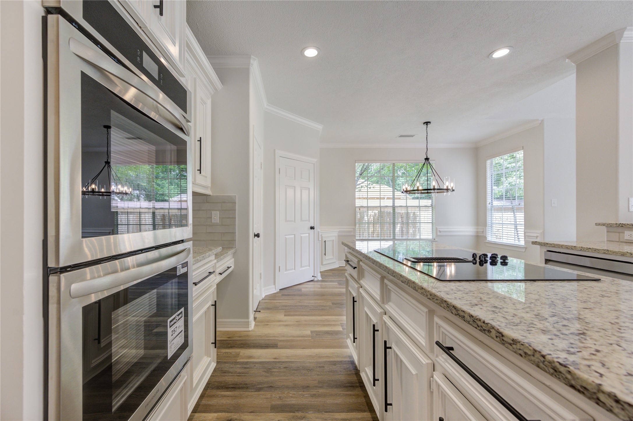 17318 Bonnard Circle Spring, TX 77379 - Photo 22 of 45 There is a new double stainless wall oven and a new down-draft cooktop too!