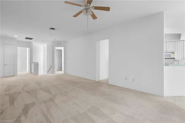 a view of an empty room