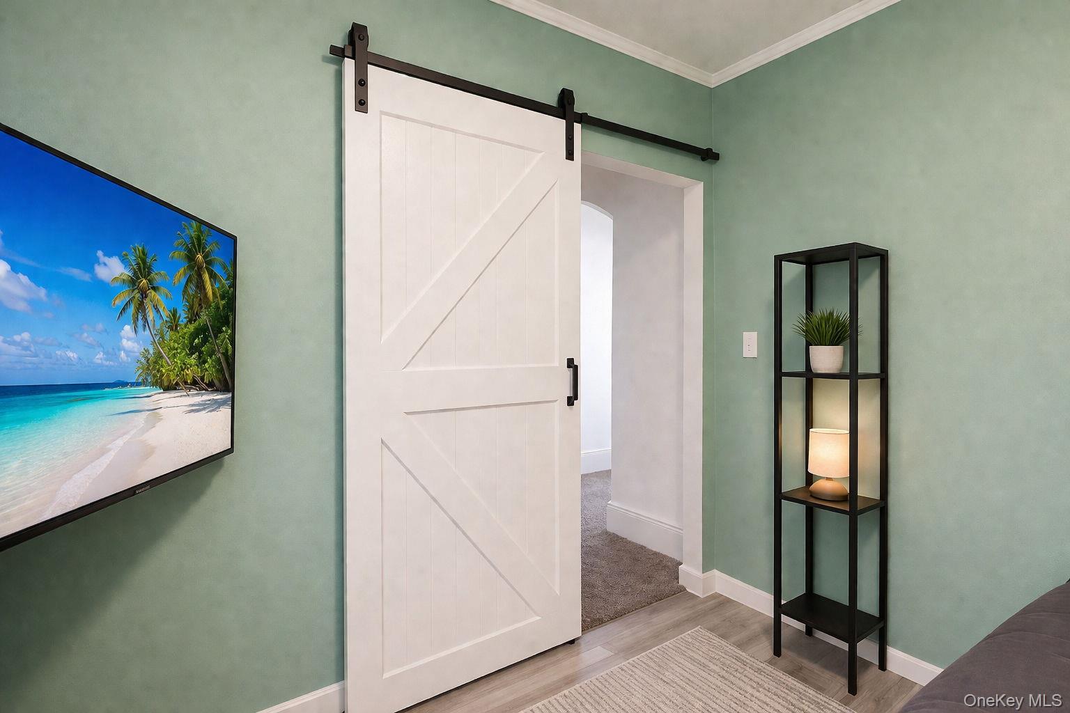 33 Horton Road Bloomingburg, NY 12721 - Photo 23 of 28 a view of a hallway with paintings on the wall