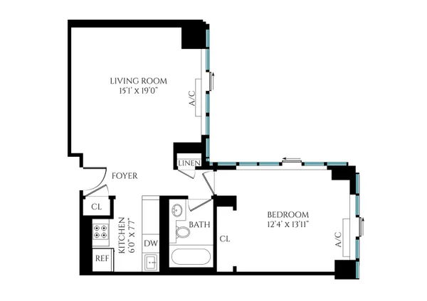 $995,000 | 445 5th Avenue, Unit 10H | Midtown South