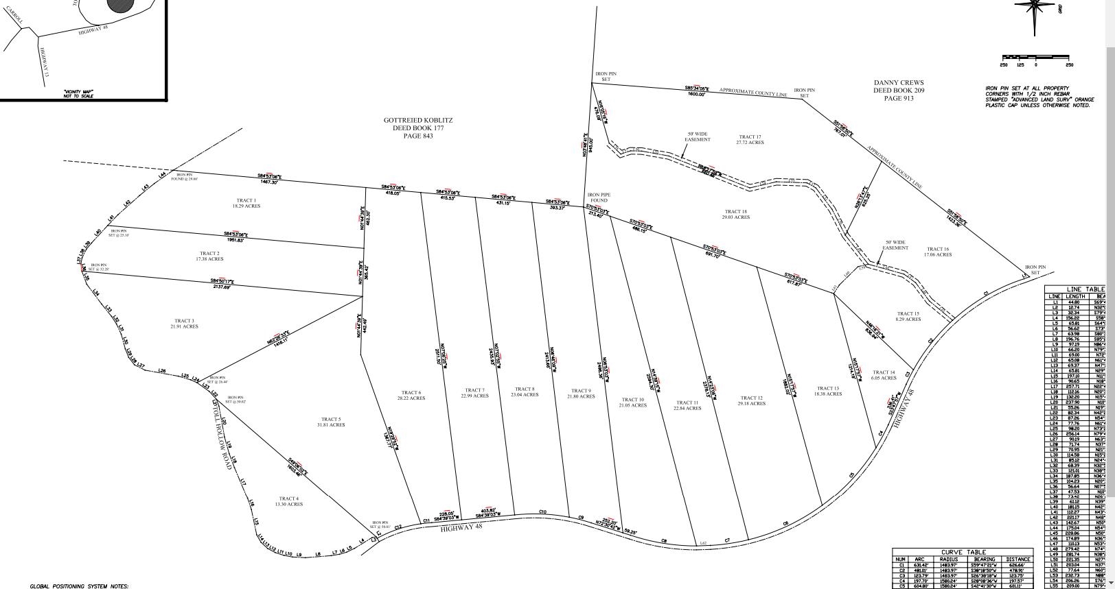 6 Hwy 48 Road Waynesboro, TN 38485 - Photo 12 of 12 Map of parcels
