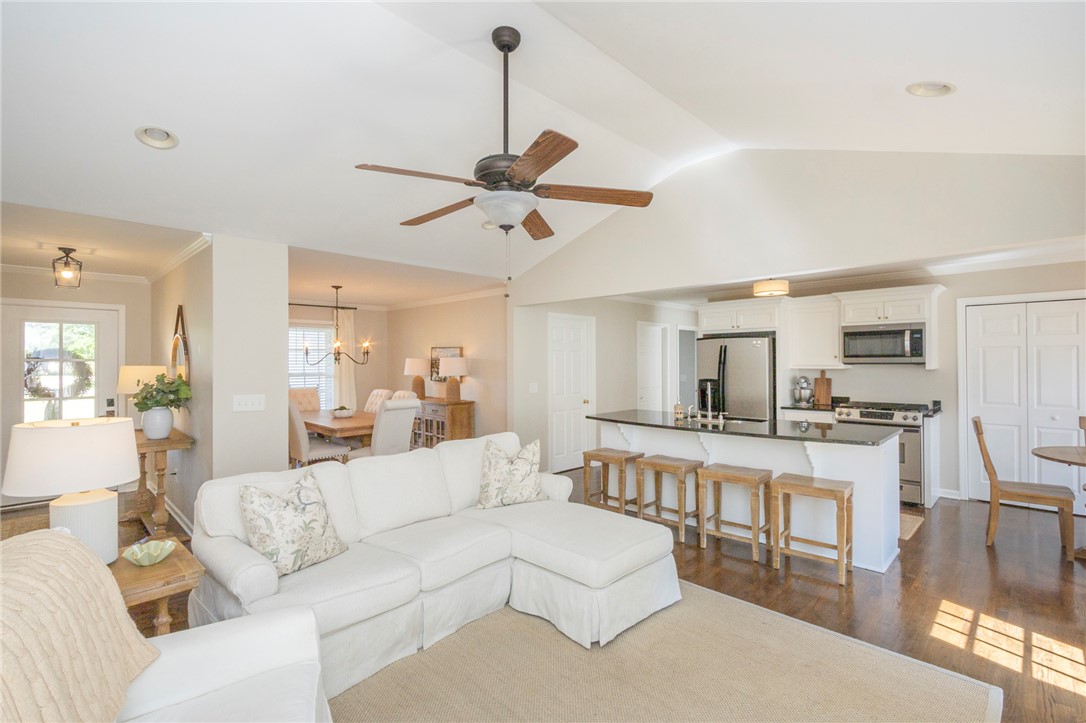 208 Mahaffey Road Williamston, SC 29697 - Photo 12 of 44 This bright, open-concept living space offers a welcoming atmosphere for daily life and entertaining.