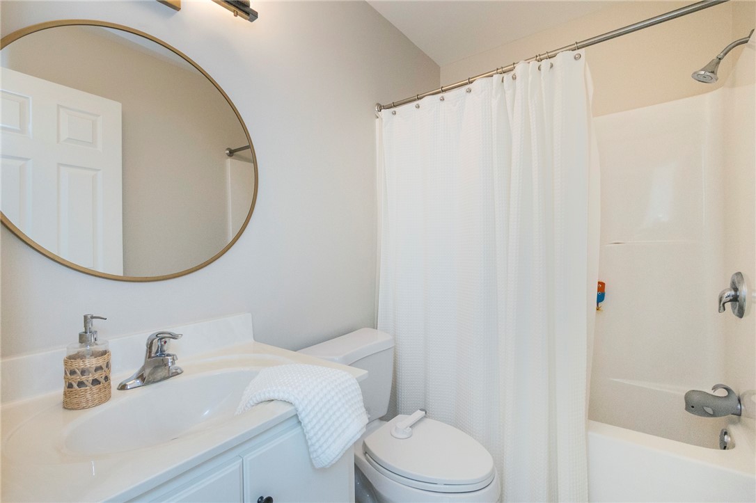 208 Mahaffey Road Williamston, SC 29697 - Photo 21 of 44 This bathroom features a sleek vanity, modern fixtures, and a clean, functional design.