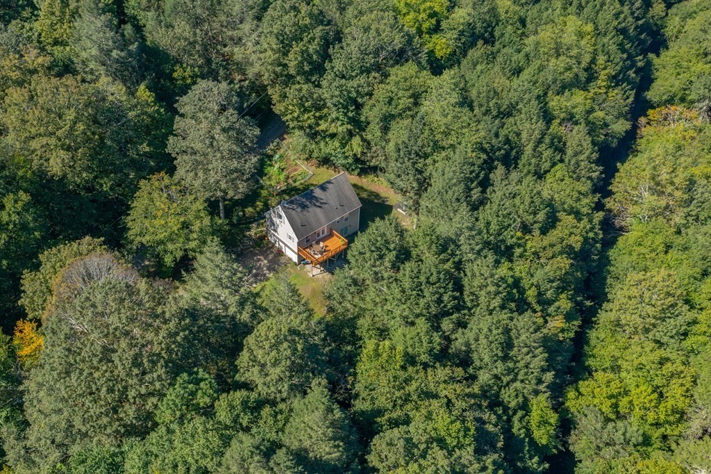 87 Cummington Road Chesterfield, MA 01084 - Photo 6 of 33 an aerial view of a house with a yard